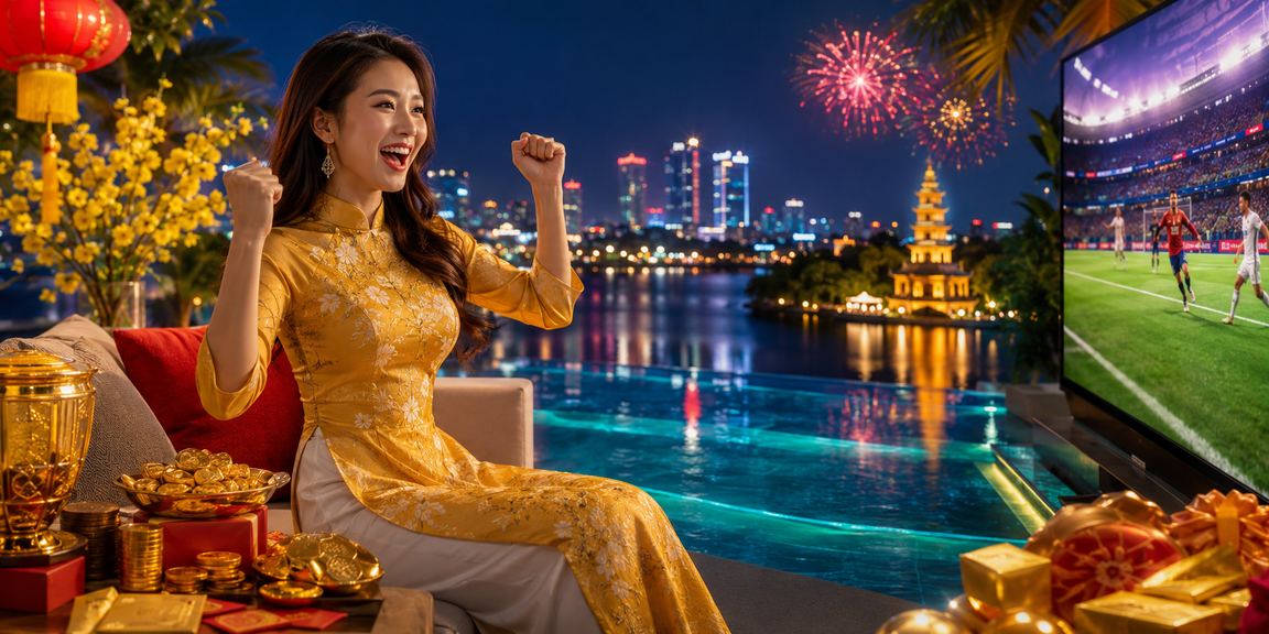 Người phụ nữ mặc áo dài đặt cược thể thao tại Hà Nội