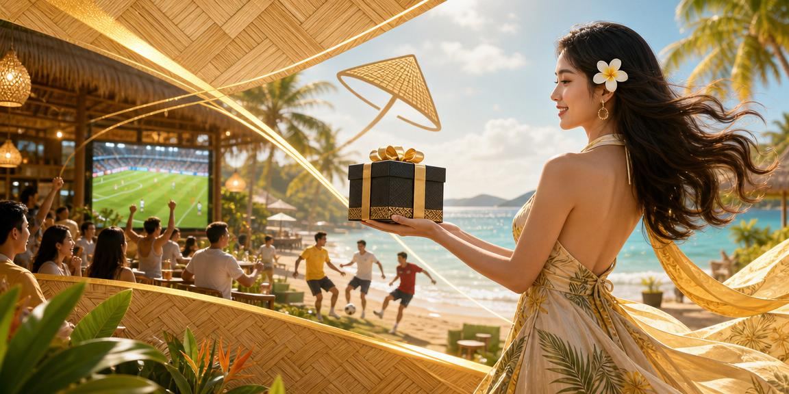 Người đội nón lá xem kết quả cá cược bóng đá tại Phú Quốc